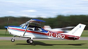 Cessna 172 пасля ўзлёту