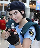 Julia Voth in costume as Jill Valentine