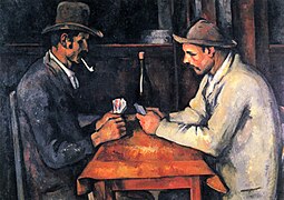 Les Joueurs de cartes (1892-1893), 97 × 130 cm. Collection royale du Qatar.