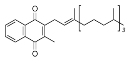 Structuurformule van fytomenadion