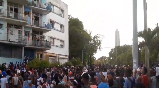 12 July: Anti-government protests in Cuba