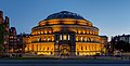 Image 5 Royal Albert Hall Photograph: David Iliff The Royal Albert Hall is a concert hall, seating a maximum of 5,272, on the northern edge of South Kensington, London. Constructed beginning in 1867, the hall was inaugurated on 29 March 1871. Since 1941 it has held The Proms, an eight-week summer season of daily orchestral classical music concerts and other events. More selected pictures