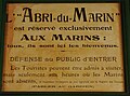 Sainte-Marine : « Abri du marin », affiche.