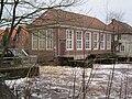 Wasserkraftwerk Wildeshausen in der Hunte bei Hochwasser