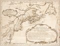 Map of eastern Canada, Memoires des commissaires du roi.., 1755.