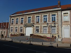 The town hall in Hasnon