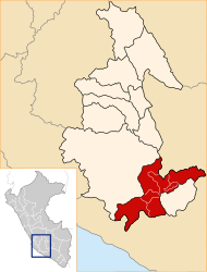 Provincia di Parinacochas – Mappa