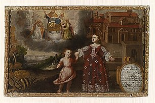 "Saint Catherine as a child sees Jesus Pontiff", painted in 1631, part of the museum collection.[3][4]