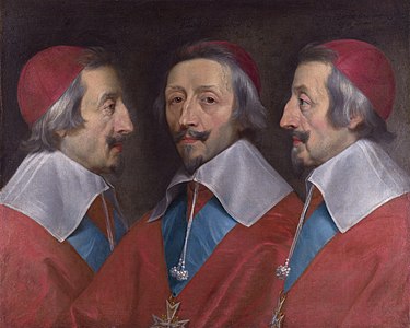 Philippe de Champaigne Triple portrait du Cardinal de Richelieu