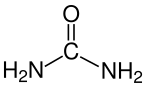 Structuurformule van ureum