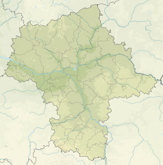 Mapa konturowa województwa mazowieckiego, w centrum znajduje się punkt z opisem „Stowarzyszenie MW”