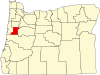 Localização do Condado de Benton (Oregon)