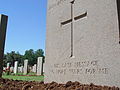 His last message: No more wars for me – A headstone in the Jerusalem British war cemetery