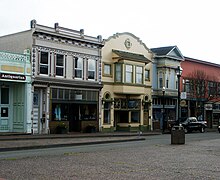 Victorian Commercial buildings on the south side of Second Street.