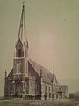 The earliest photograph of the still standing church in Blaine.