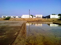 A salt pan in Dharasana