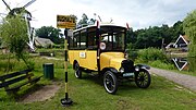 T Ford uit 1923 op bezoek in het Nederlands Openluchtmuseum; juni 2016