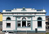 Left Bank Art Gallery i den gamle Bank of New Zealand-bygningen