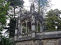 Gazebo on the ornate bridge over the lower gate.