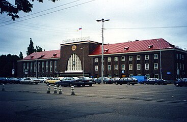 Railway station "Kaliningrad-South" in Kaliningrad.