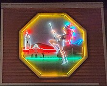 Neon Aztec Sign in 2023, Campus Plaza Shoping Center[28]