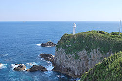 View of Pacific Ocean and Cape Ashizuri