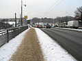 Blick von der Bahnhofsbrücke Richtung Westend