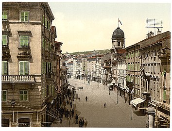 Rijeka-Corso vào năm 1900