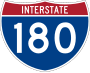 Interstate 180 marker