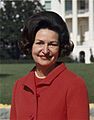 Lady Bird Johnson, esposa de Lyndon B. Johnson.