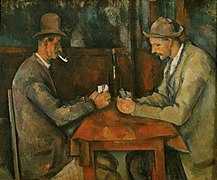 Les Joueurs de cartes, (1894-1895), 48 × 58 cm. Musée d'Orsay, Paris.