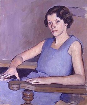 Portrait of Theresa Knoche Oil on canvas c. 1920