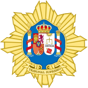 Spanish Judiciary Badge-Supreme Court Magistrate.svg