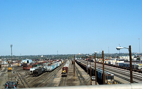 North Yard in Denver, Colorado, a typical U.S. classification yard in 2009