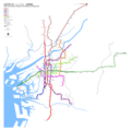 Map of Osaka Subway