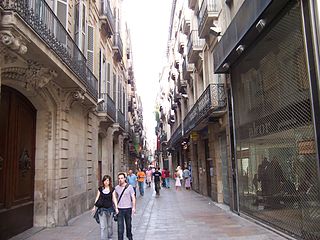 Carrer Portaferrisa, in Barcelona.