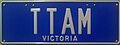 Custom plate of Victoria