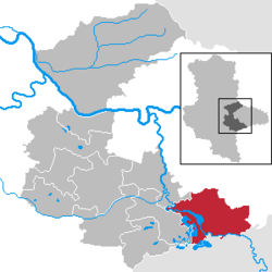 Muldestausee – Mappa