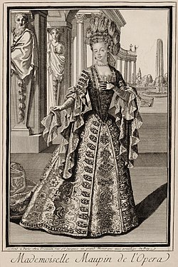 Julie d'Aubigny (1670/1673–1707), a.k.a. Mademoiselle Maupin. (restored and nominated by Adam Cuerden)