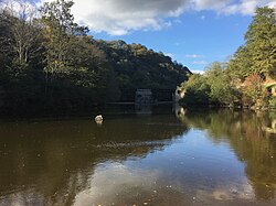 Creuse ja sen ylittävä silta, Pont Noir, Gargilesse-Dampierressa