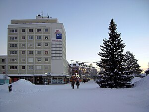 Gällivare centrum, december 2005.