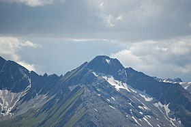 Le Großschober depuis le chemin entre Eissee et Bonn-Matreier-Hütte.