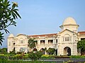 * Nomination: Ipoh railway station (by FBilula) --FBilula 15:01, 9 October 2024 (UTC) * Review Sharpness is borderline here IMO. And composition isn't optimal (was it possible to avoid the tree leaves ?) --Benjism89 16:07, 9 October 2024 (UTC)