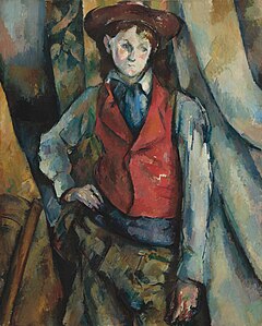 Paul Cézanne Le Garçon au gilet rouge