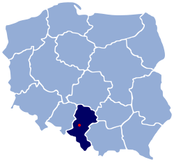 Розташування міста Гливиці