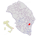 Collocatio finium municipii in Provincia Lupiensi.