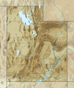 Map showing the location of Timpanogos Cave National Monument