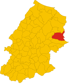 Localizarea Rotello în Provincia Campobasso