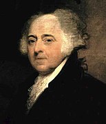 President John Adams uit Massachusetts Federalistische Partij