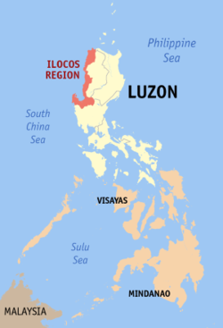 Vị trí Vùng Ilocos tại Philippines